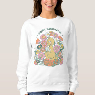 Big Bird   Grow Kindness Floral Graphic Sweatshirt