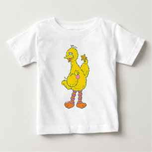 Big Bird Holding Christmas Ornaments Baby T-Shirt