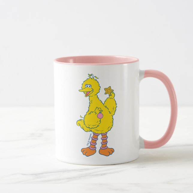 Big Bird Holding Christmas Ornaments Mug (Right)