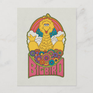 Big Bird Psychedelic Postcard