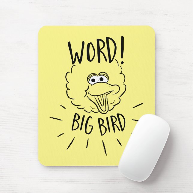 Big Bird Skate Logo - Word! Big Bird Mouse Mat (With Mouse)