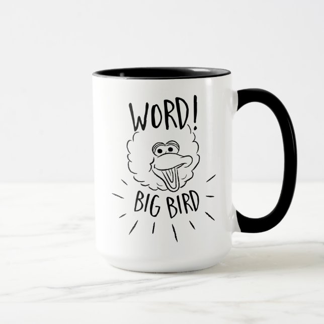 Big Bird Skate Logo - Word! Big Bird Mug (Right)