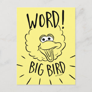 Big Bird Skate Logo - Word! Big Bird Postcard