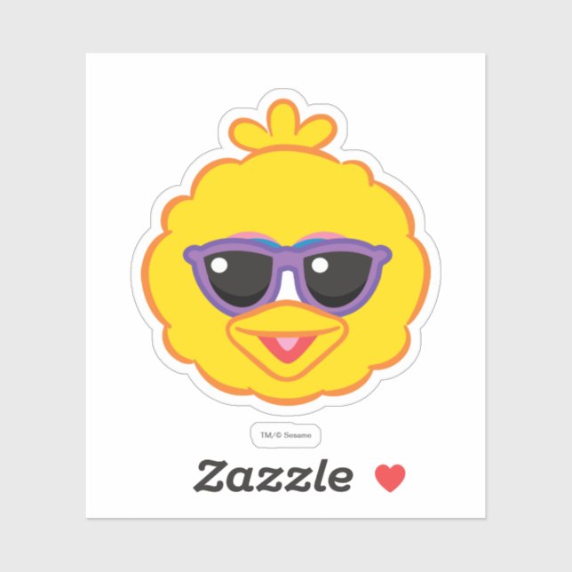 Big Bird Smiling Face with Sunglasses (Sheet)