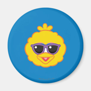 Big Bird Smiling Face with Sunglasses Magnet