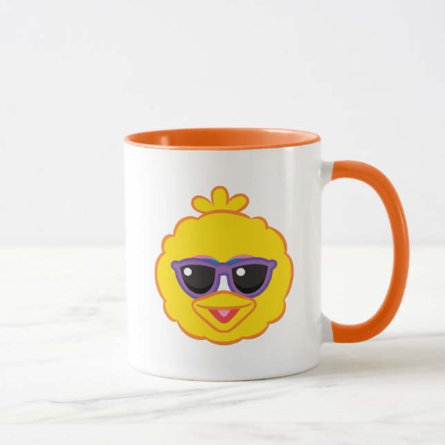 Big Bird Smiling Face with Sunglasses Mug (Right)