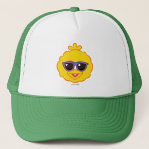 Big Bird Smiling Face with Sunglasses Trucker Hat