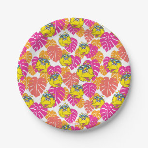 Big Bird   Tropical Pattern Paper Plate