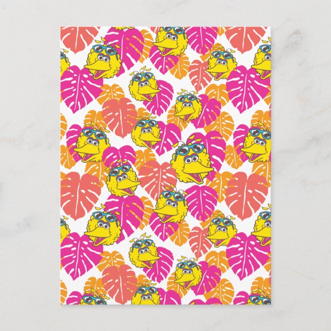 Big Bird | Tropical Pattern Postcard (Front)
