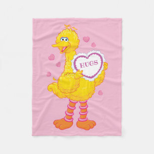 Big Bird Valentine Fleece Blanket