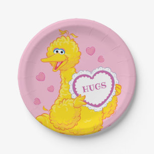 Big Bird Valentine Paper Plate