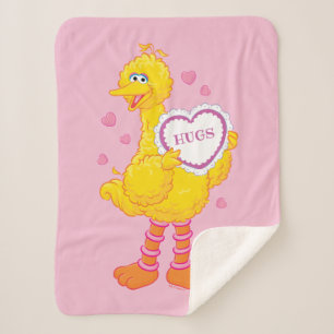 Big Bird Valentine Sherpa Blanket