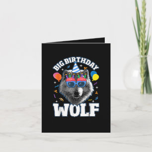 Big Birthday Wolf for Wolves Note Card