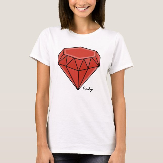 Big Birthstone series –Ruby T-Shirt (Front)
