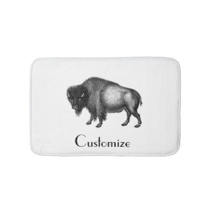 Big Bison Buffalo Thunder_Cove Bath Mat