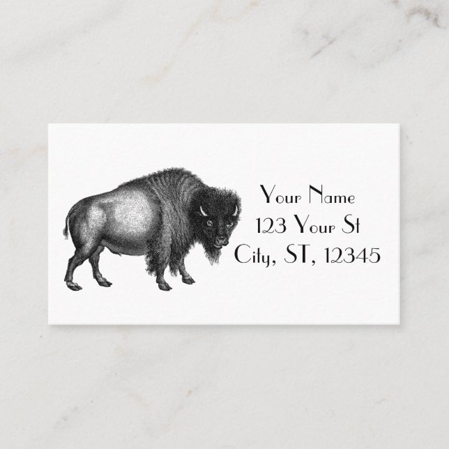 Big Bison Buffalo Thunder_Cove  Business Card (Front)