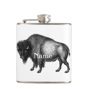 Big Bison Buffalo Thunder_Cove  Hip Flask