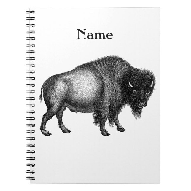 Big Bison Buffalo Thunder_Cove  Notebook (Front)