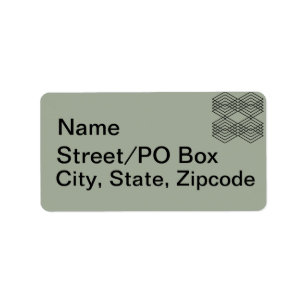 Big Black and White Diamonds Horizontal XL Label