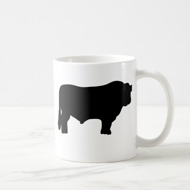big black angus bull coffee mug (Right)