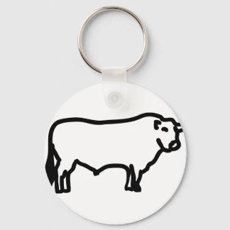 big black angus key ring