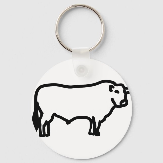 big black angus key ring (Front)