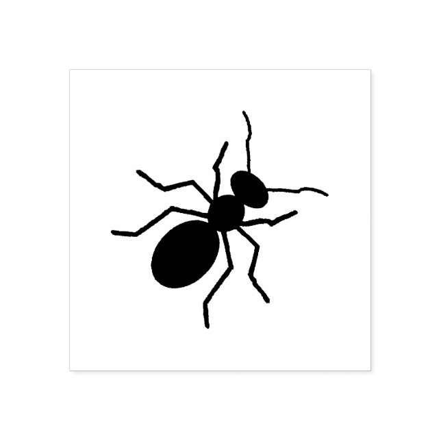 Big Black Ant Art Rubber Stamp (Imprint)