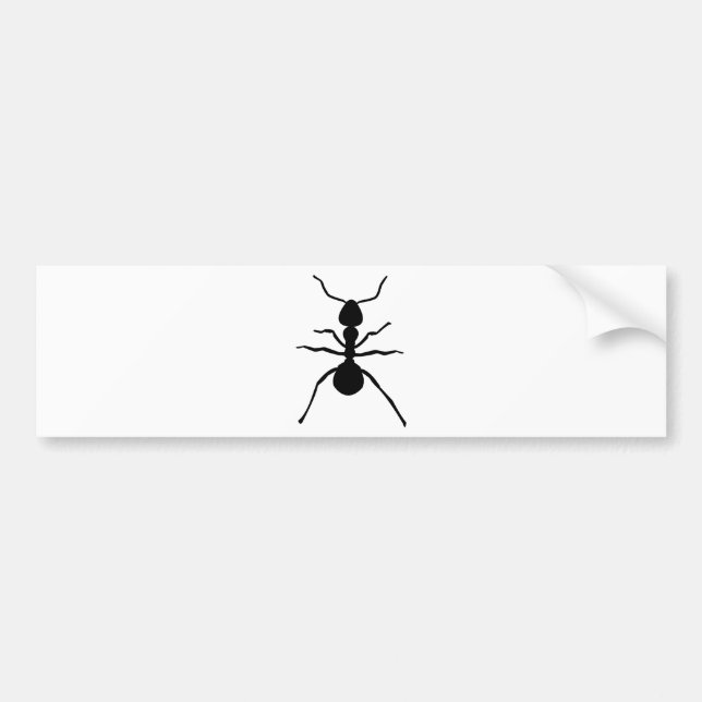 big black ant icon bumper sticker (Front)