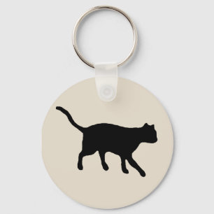 big black cat key ring