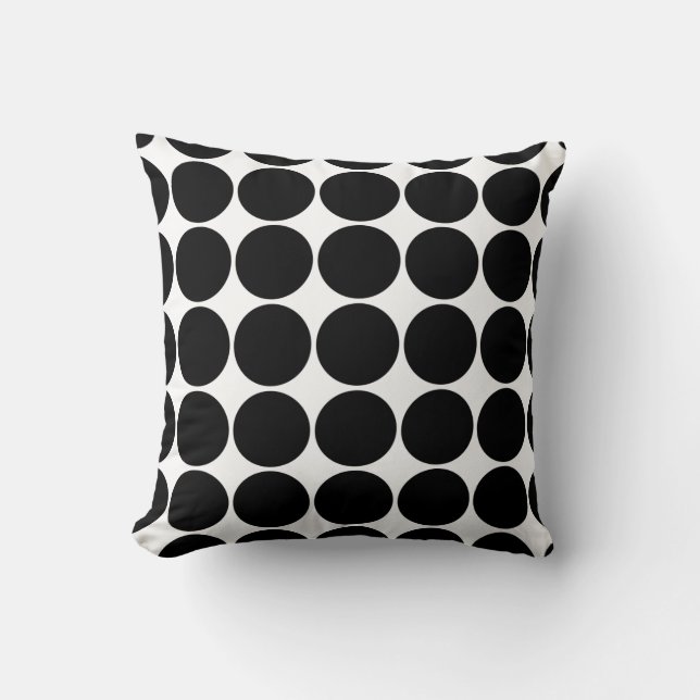 Big Black Dots Cushion (Front)