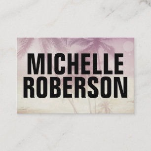 Big black font business card