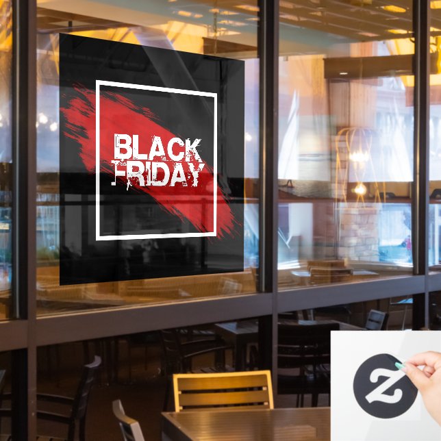 Big BLACK FRIDAY SALE  Window Cling (Restaurant Window)