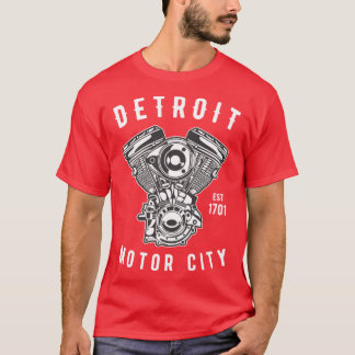 Big Block Motor City Michigan Enthusiast Novelty T-Shirt