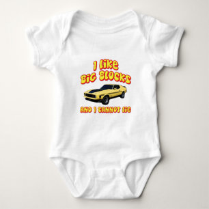 Big Blocks Mustang Mach 1 Fastback Baby Bodysuit