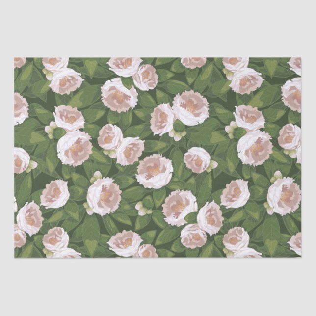 Big Bloom Camellia Charm Tissue Paper (Front)