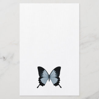 Big Blue & Black Butterfly Stationery