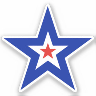 Big Blue Border Patriotic American Kiss-Cut Vinyl