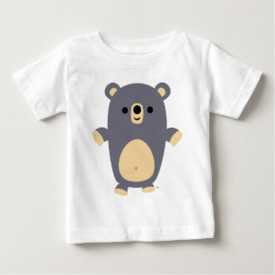 Big Blue Cartoon Bear Baby T-shirt