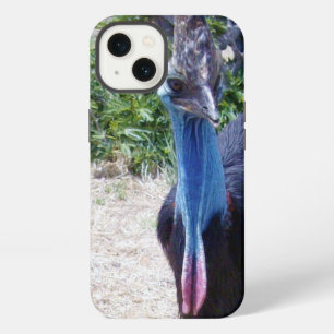 Big Blue Cassowary Bird, iPhone 13 Case