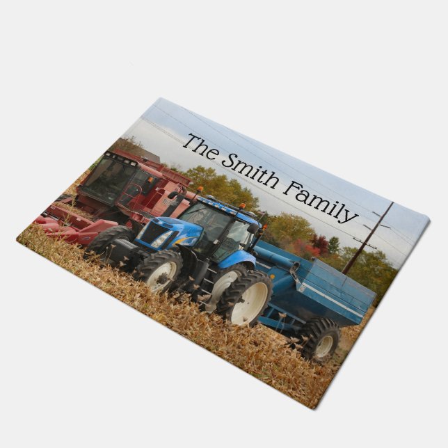 Big Blue Doormat (Angled)