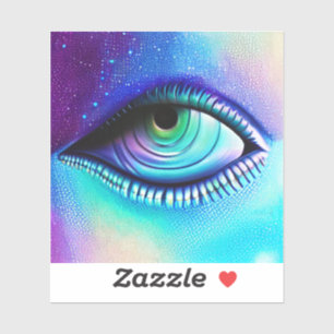 Big blue Eye spooky creepy