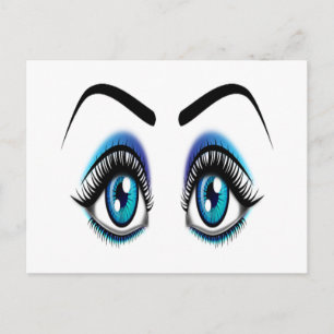 Big Blue Eyes Postcard