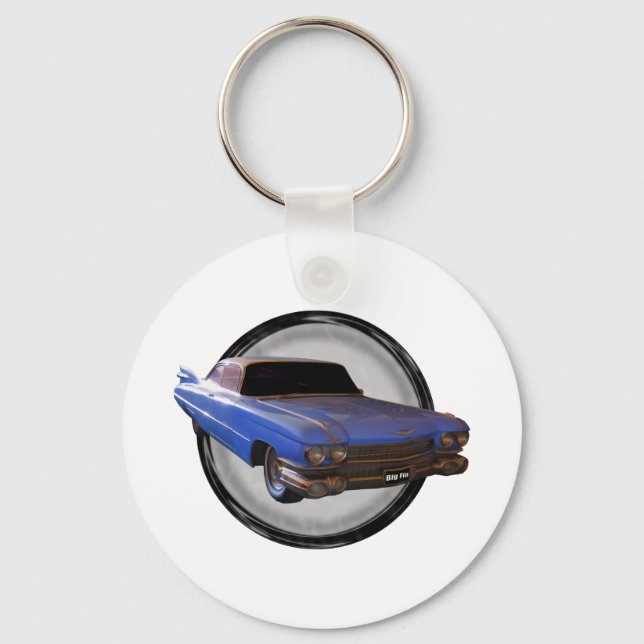 Big Blue Fin 1959 Cadillac Key Ring (Front)