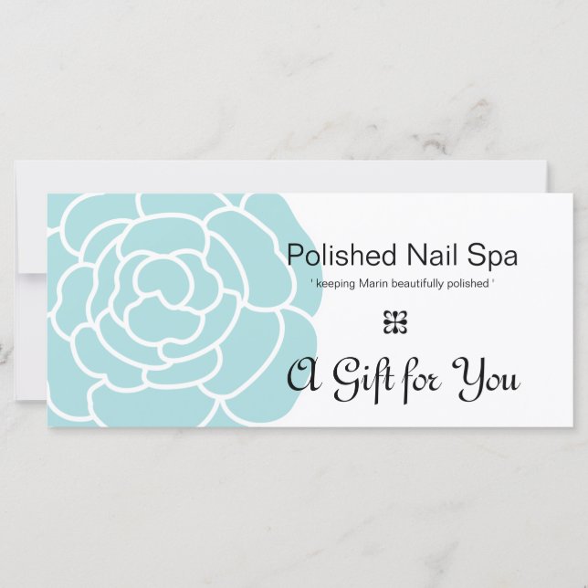 Big Blue Flower Gift Certificate 2 (Front)