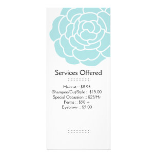 Big Blue Flower Services Rack Card