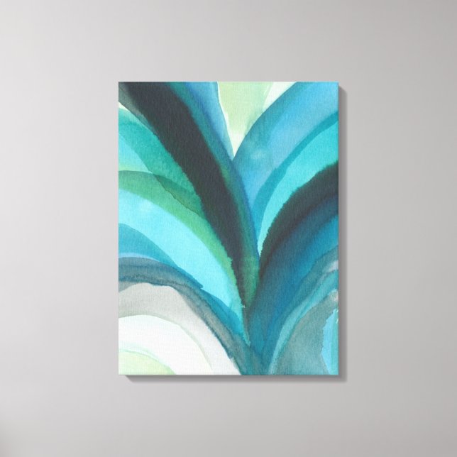 Big Blue Leaf I Canvas Print (Front)
