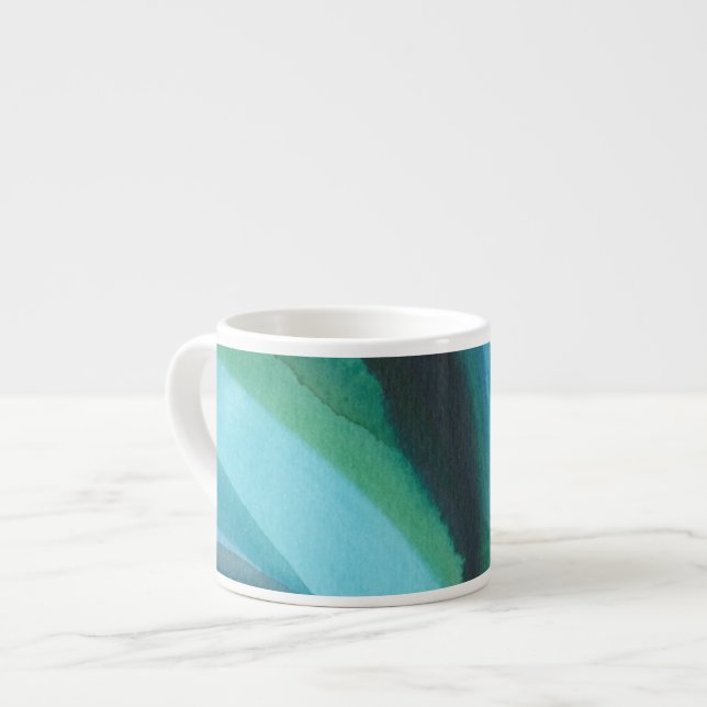 Big Blue Leaf I Espresso Cup (Front Left)