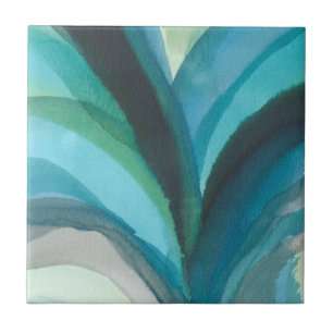 Big Blue Leaf I Tile