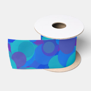 Big Blue Marbles Satin Ribbon