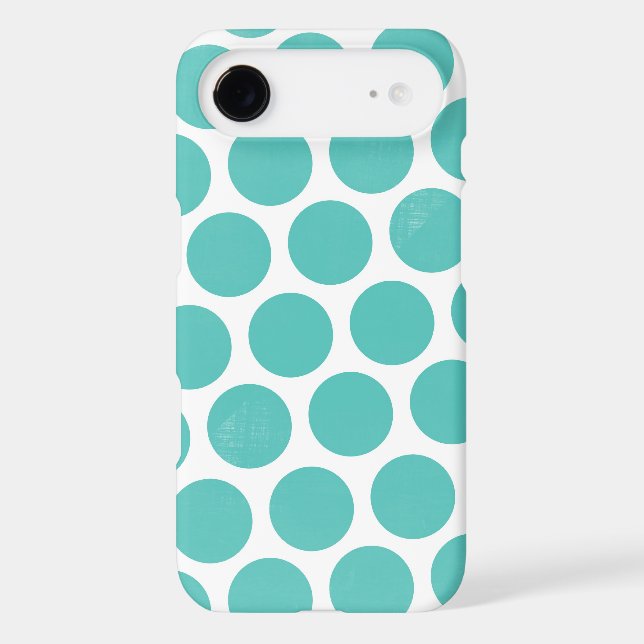 Big Blue Polka Dot Case-Mate iPhone Case (Back)